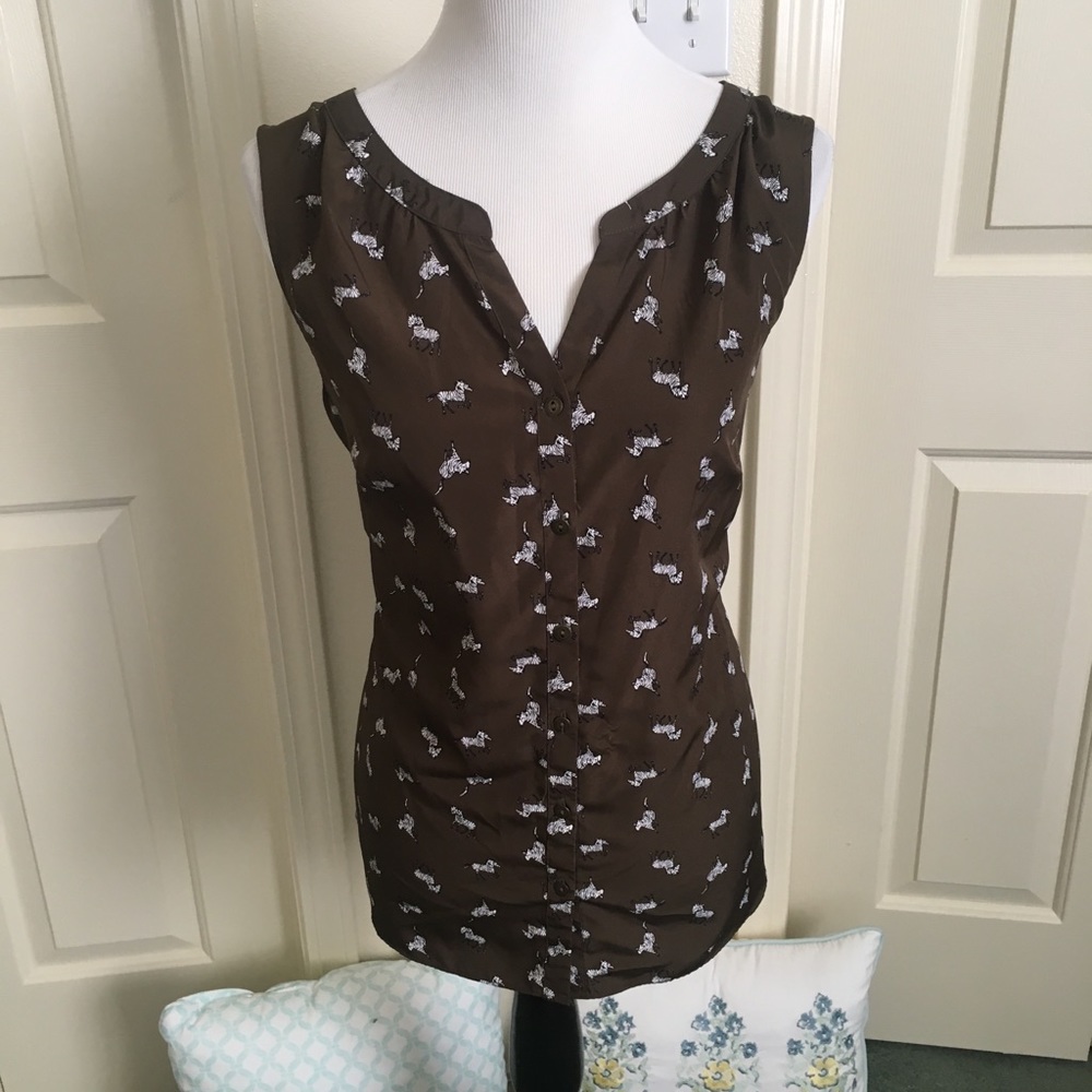 Croft & Barrow size XL army/moss green sleeveless